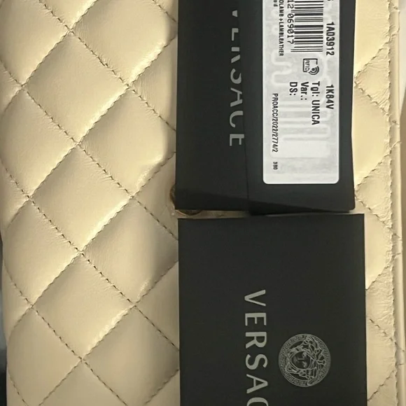Versace Medusa Quilted Leather Clutch